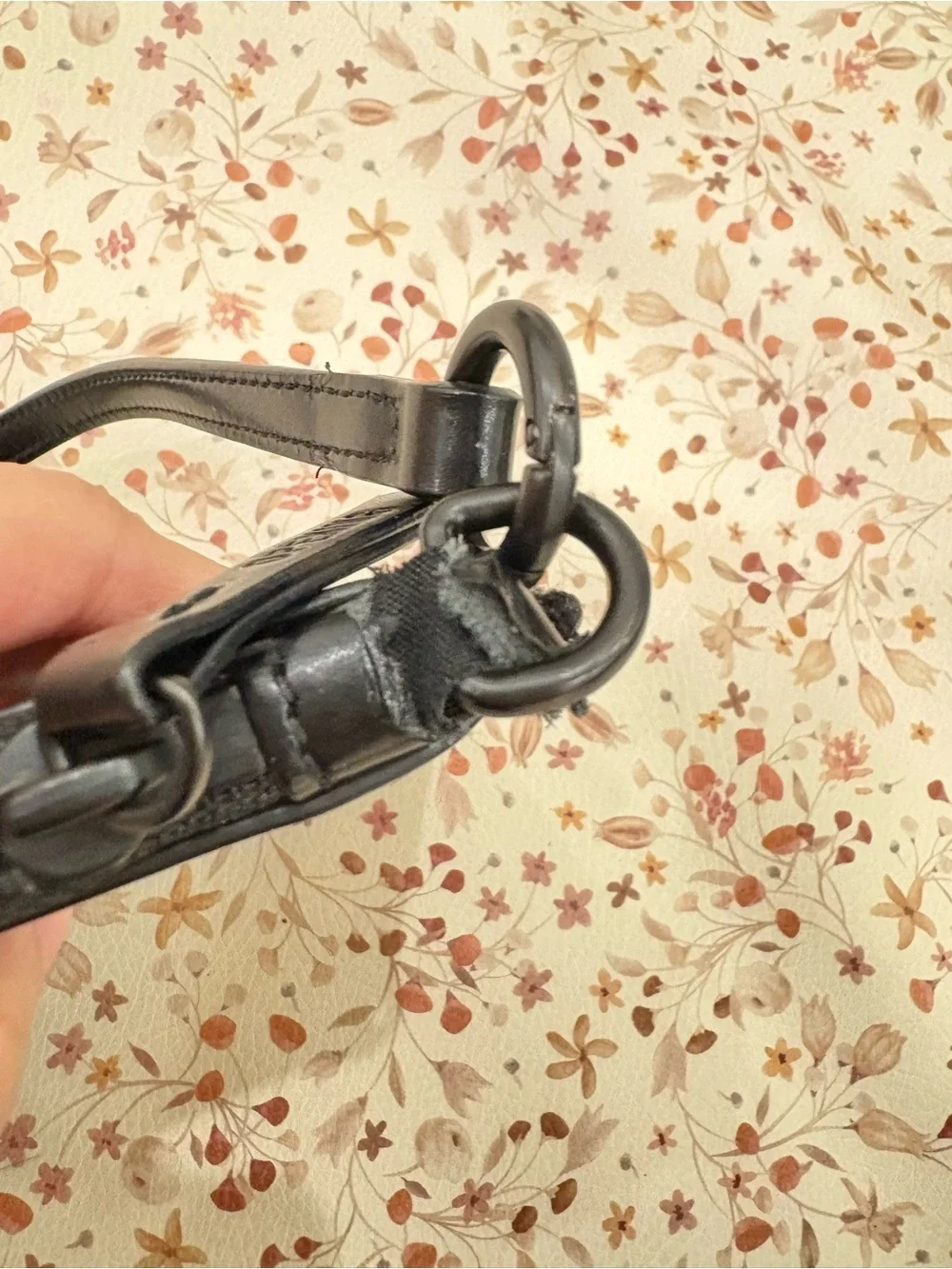 Opening Ceremony Chic Black Leather Zipper Pouch - Picture 7 of 7